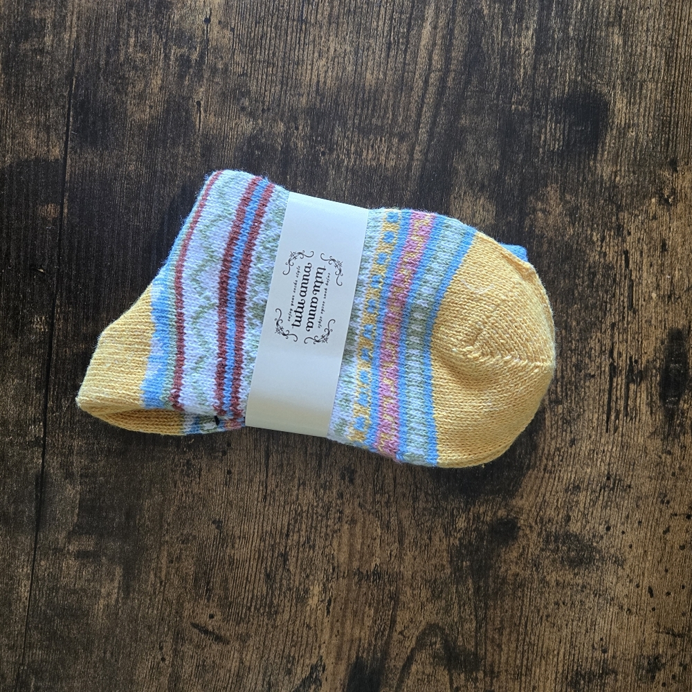 Women's Patten Wool Blend Thick Socks a happy color